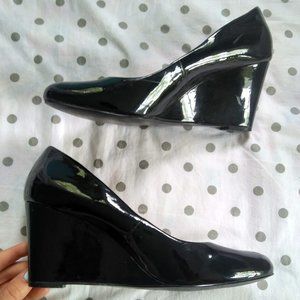 J.Crew Factory Black Wedges